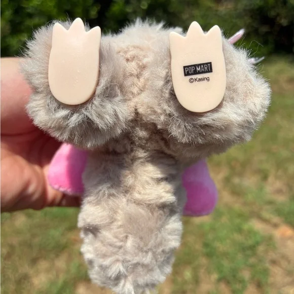 Cute Plush Labubu Doll with Pink Bow and Flowers - Picture 5 of 5